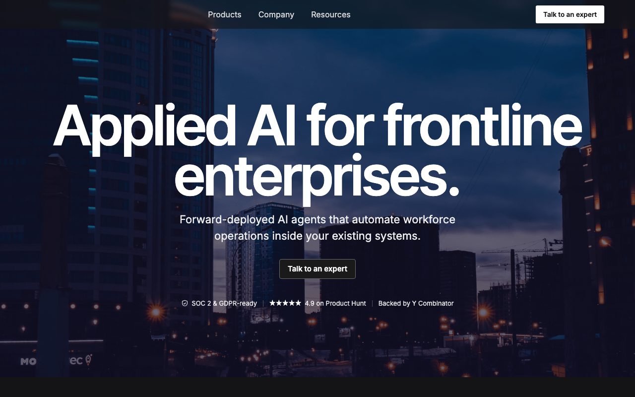 FirstWork (YC S24) website
