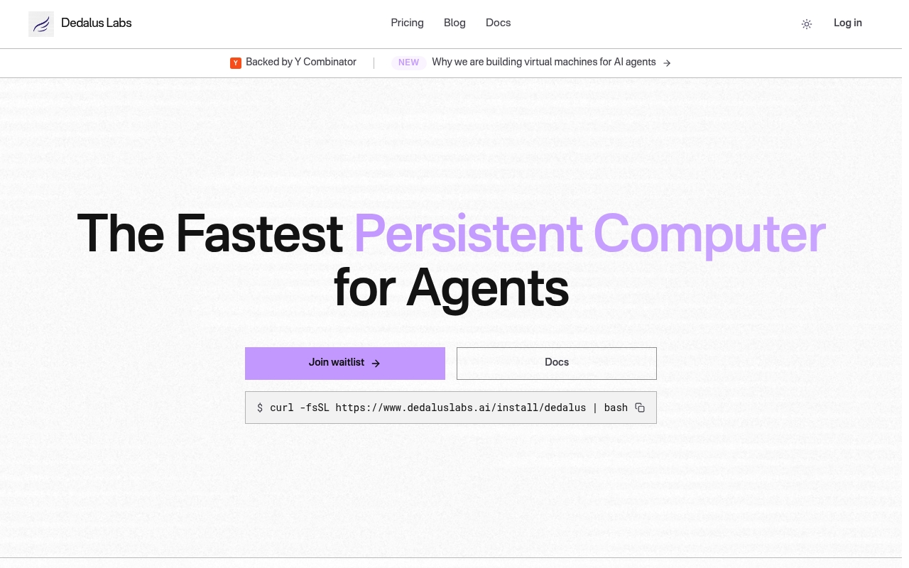 Dedalus Labs website