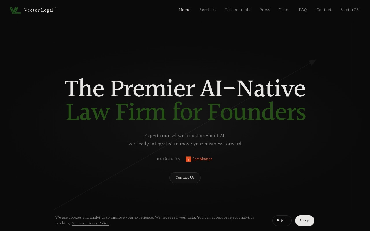 Vector Legal website