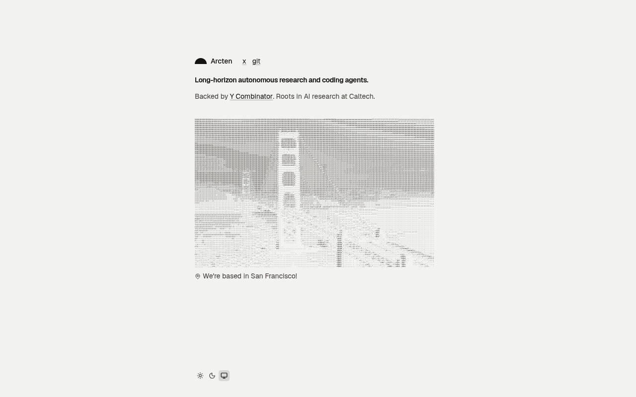 Arcten website