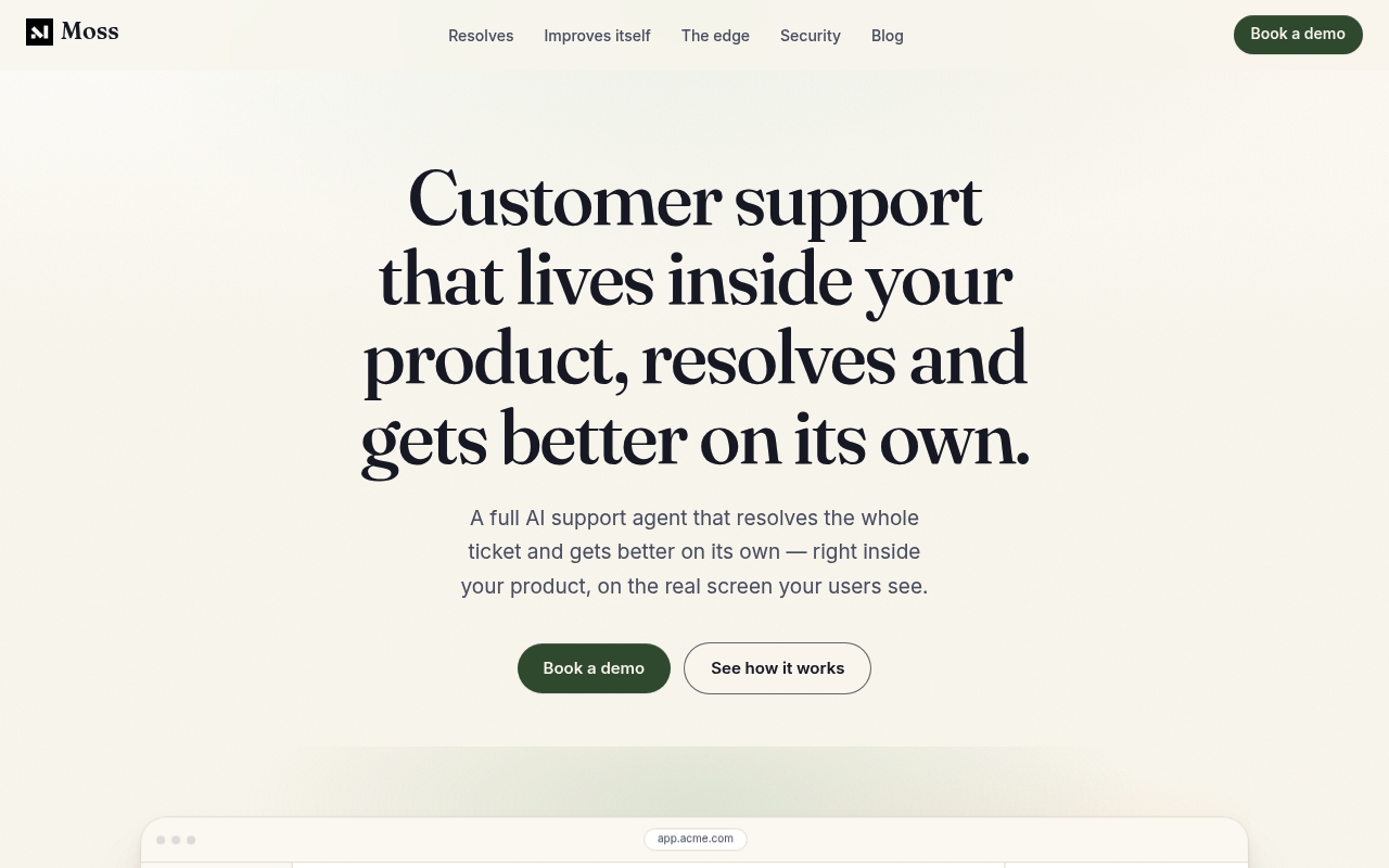 Moss website