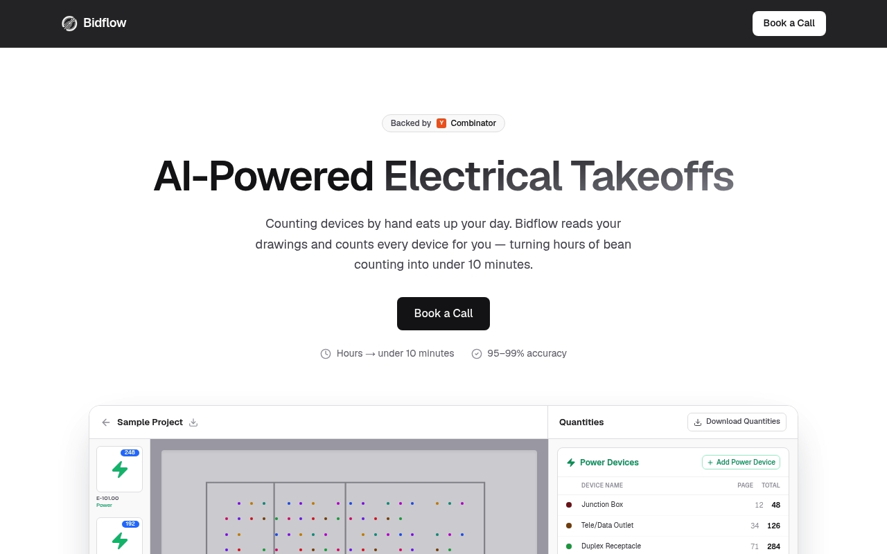 Bidflow website