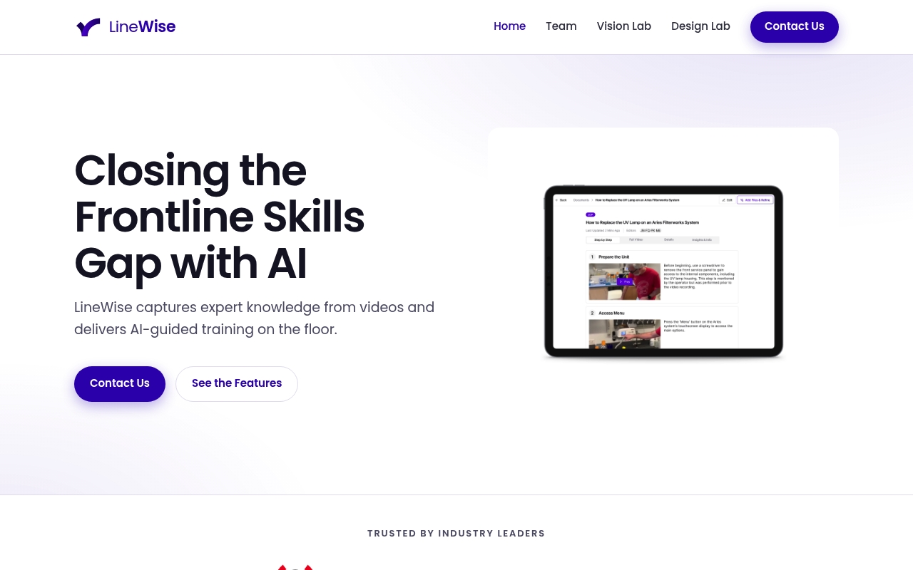 LineWise website
