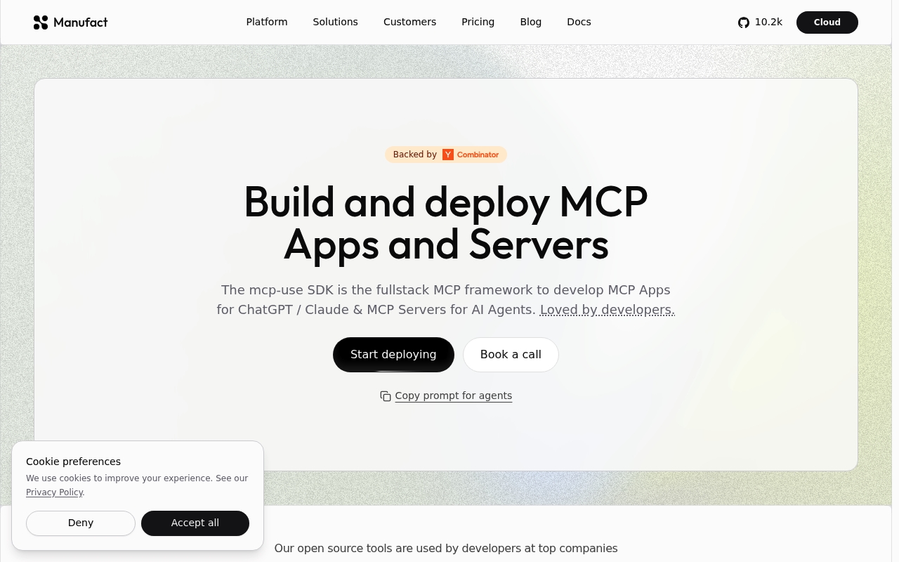 Manufact website