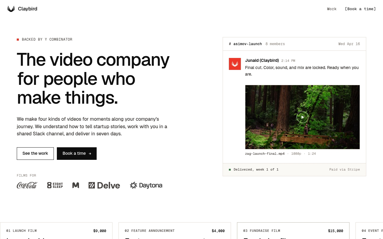 Claybird website