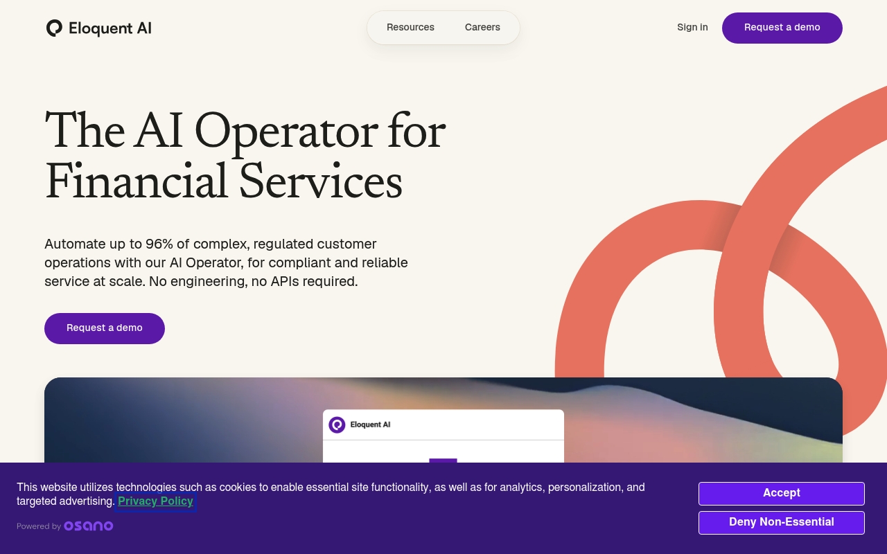 Eloquent AI website