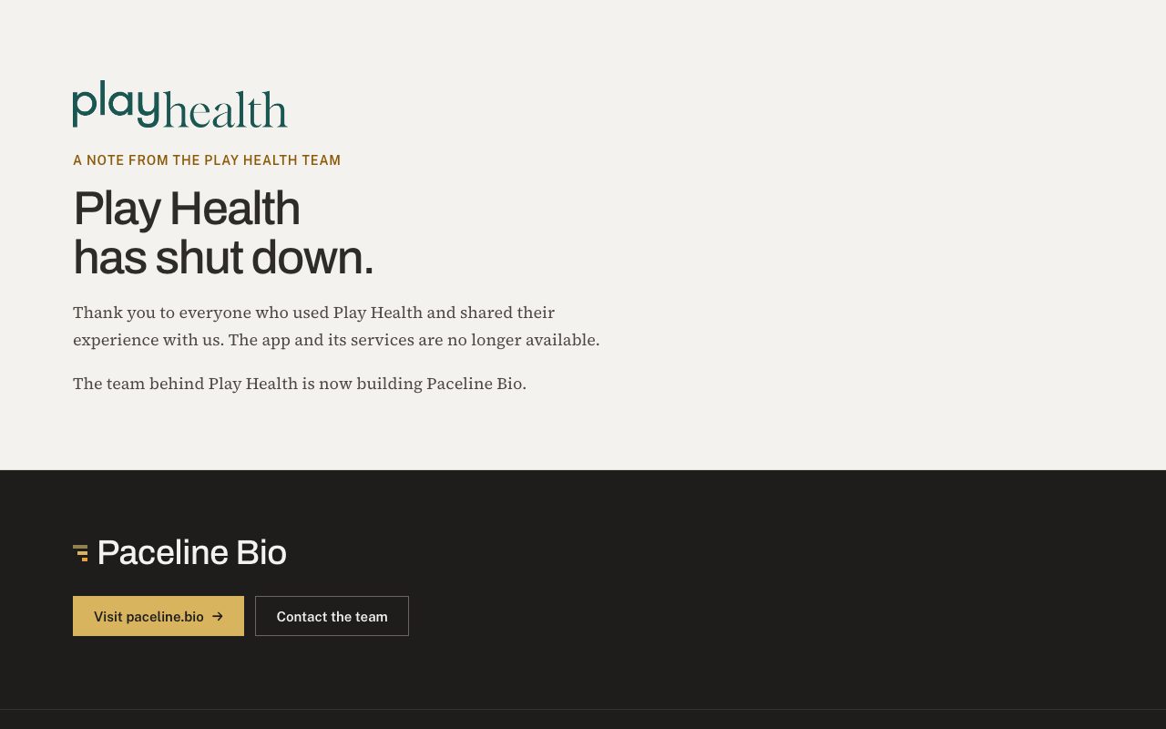 Play Health website