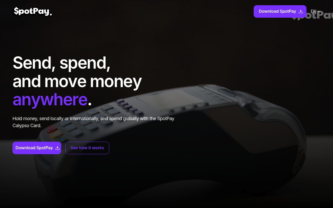 Spotpay website