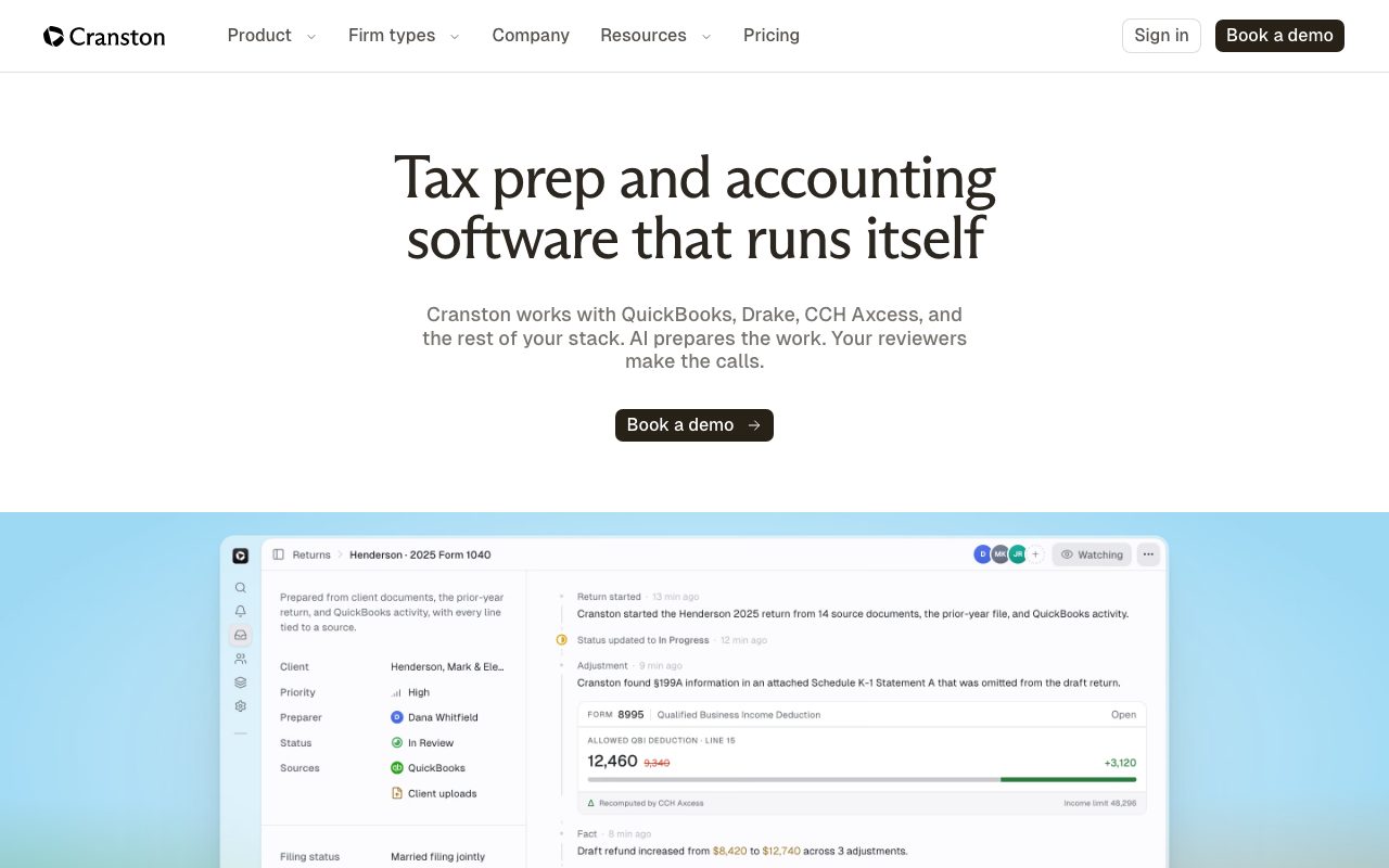 Cranston AI website