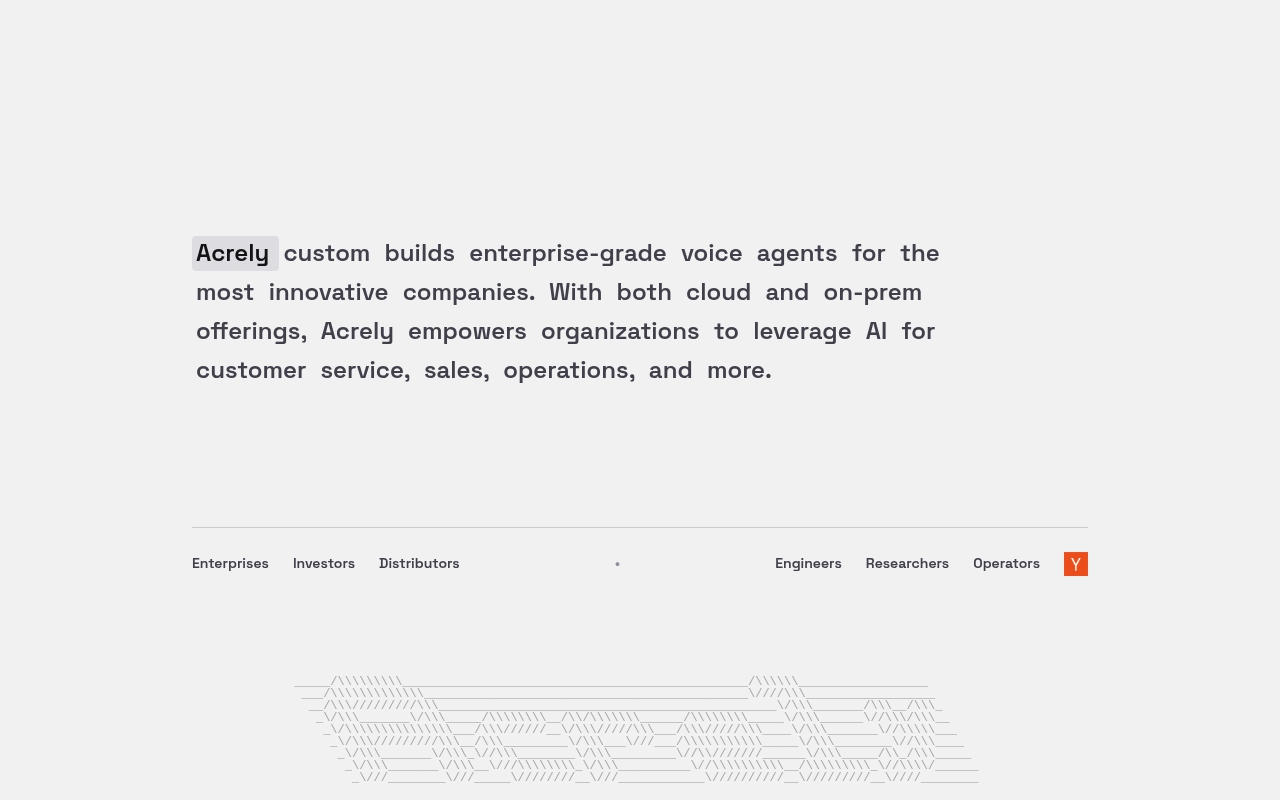Acrely website
