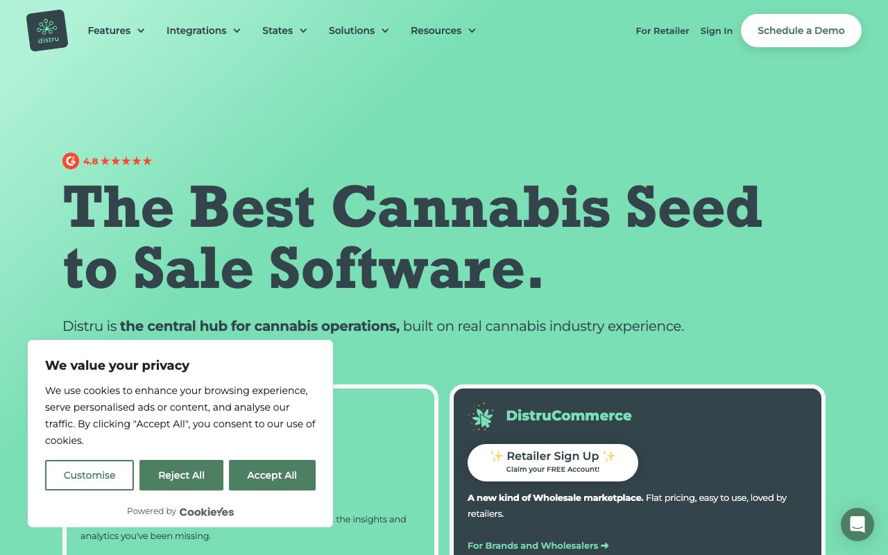 Distru website