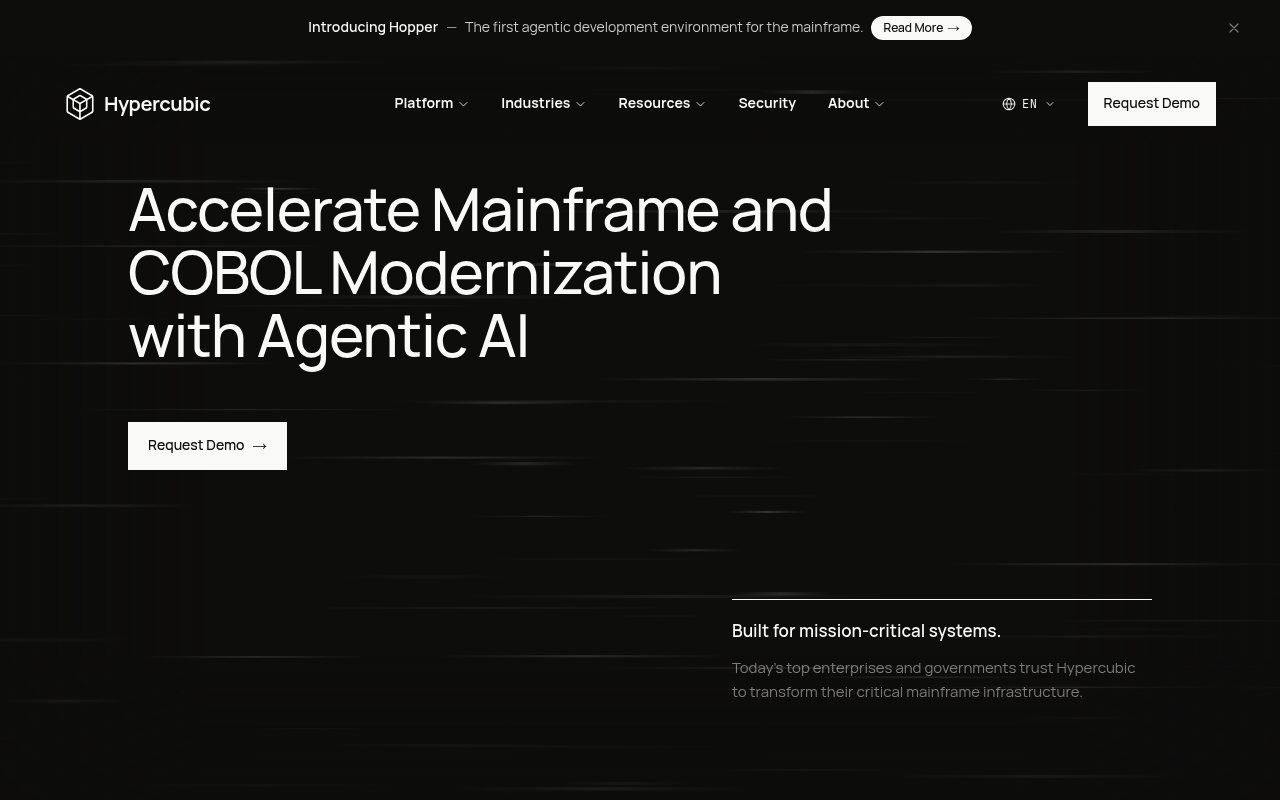 Hypercubic website