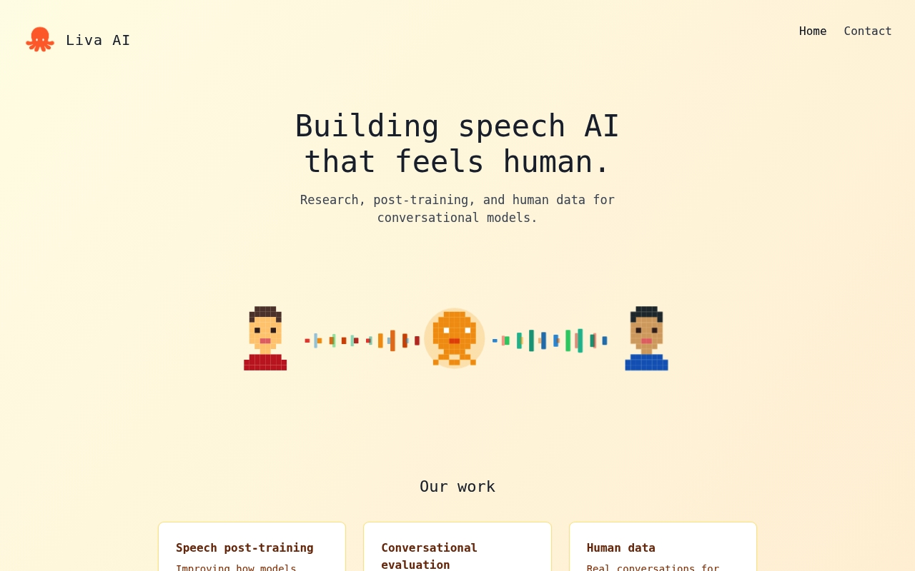 Liva AI website