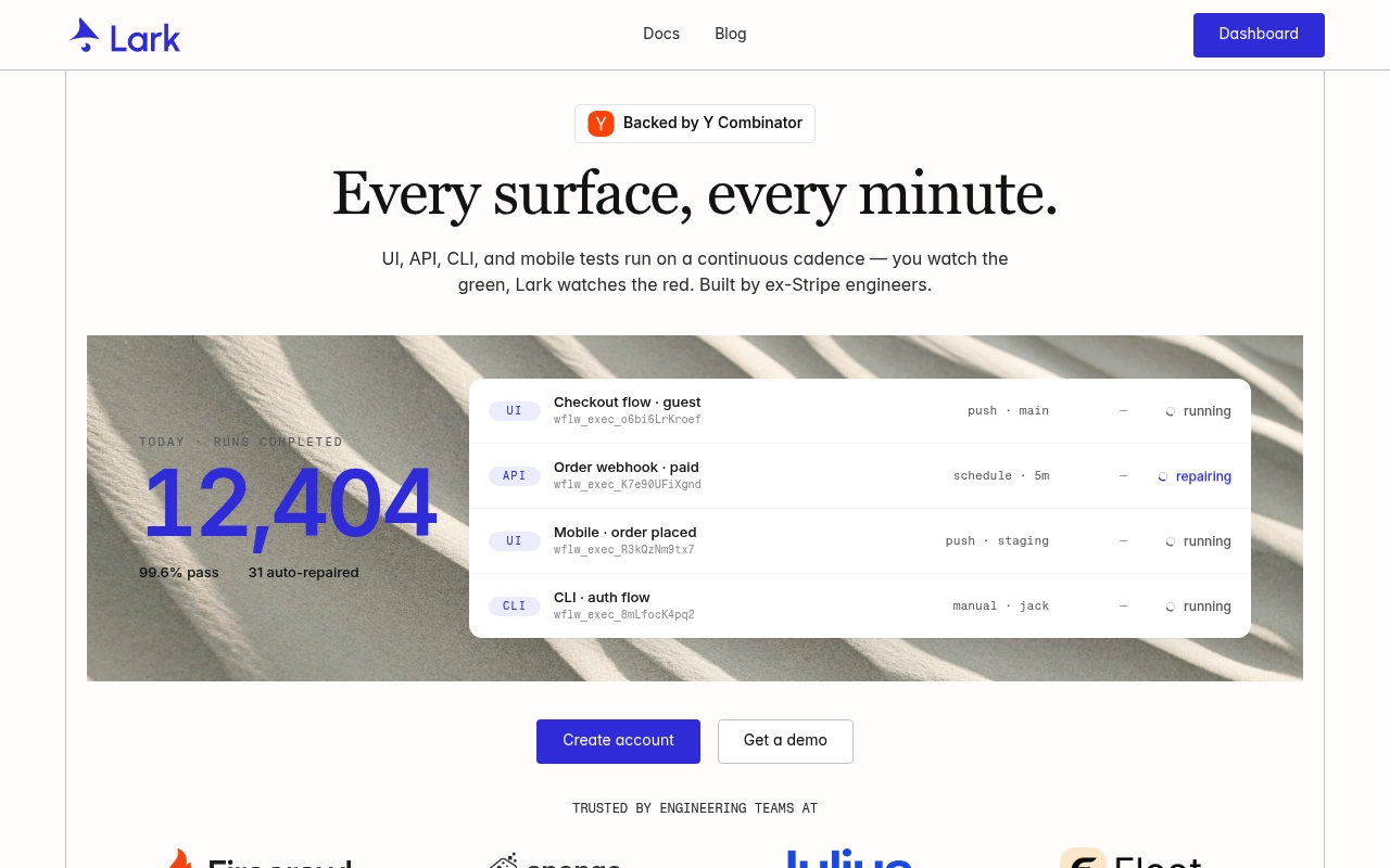 Lark website