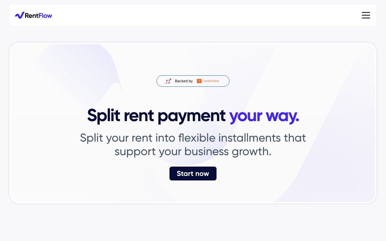 RentFlow website
