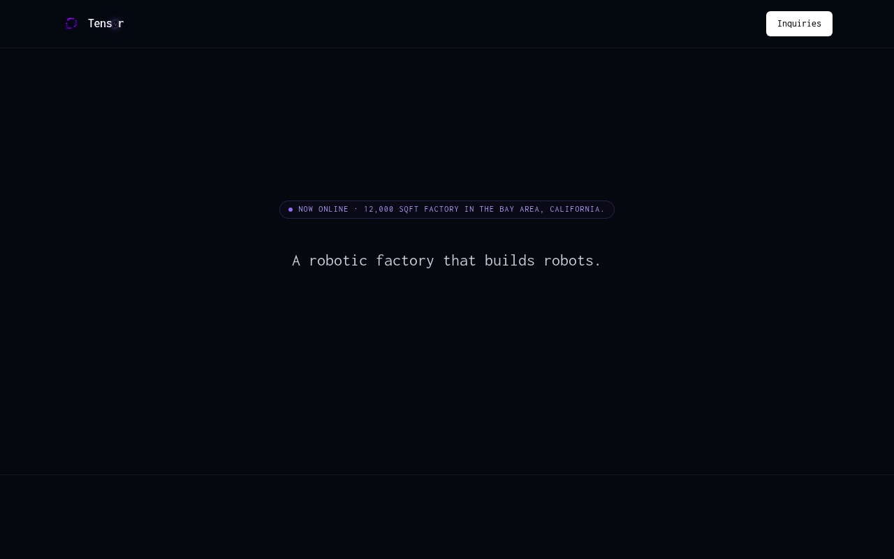 Tensr website