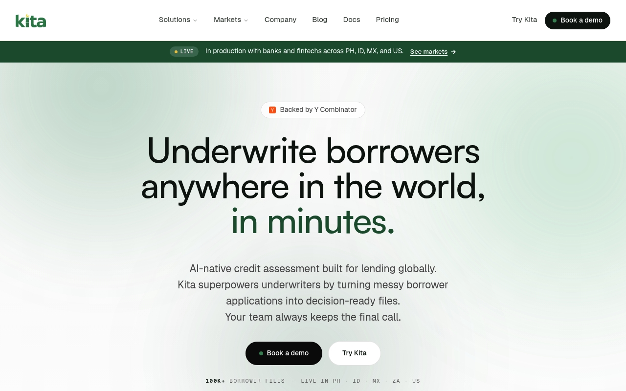 Kita Technologies website