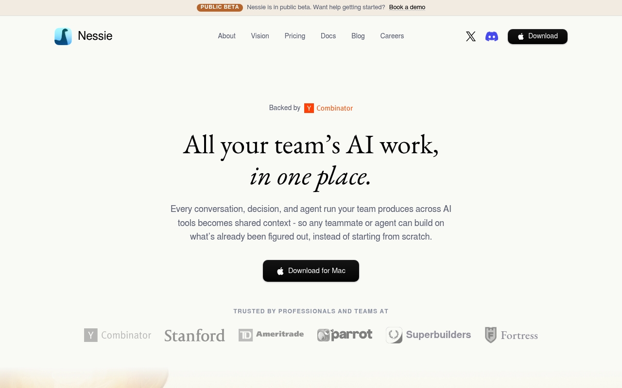 Nessie Labs website
