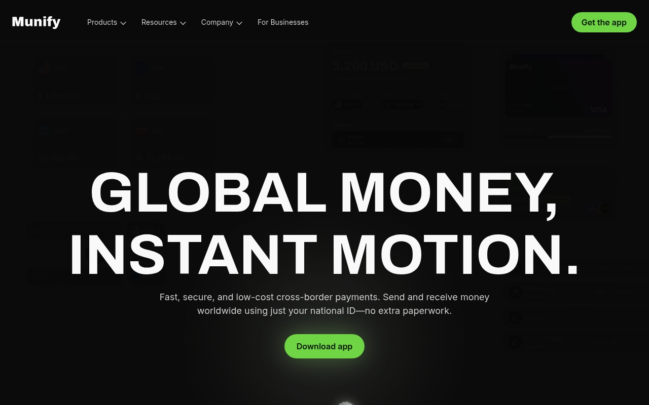 Munify website