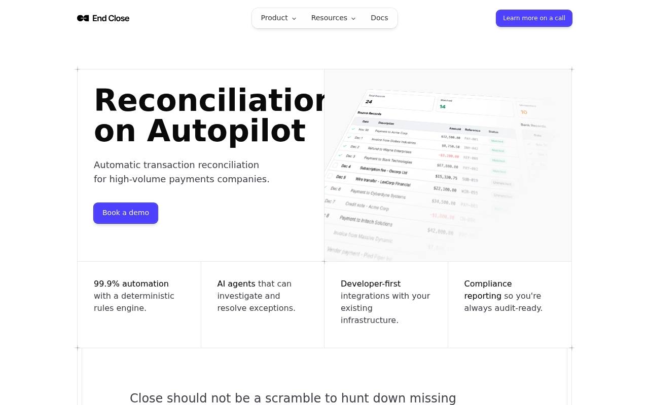 End Close website