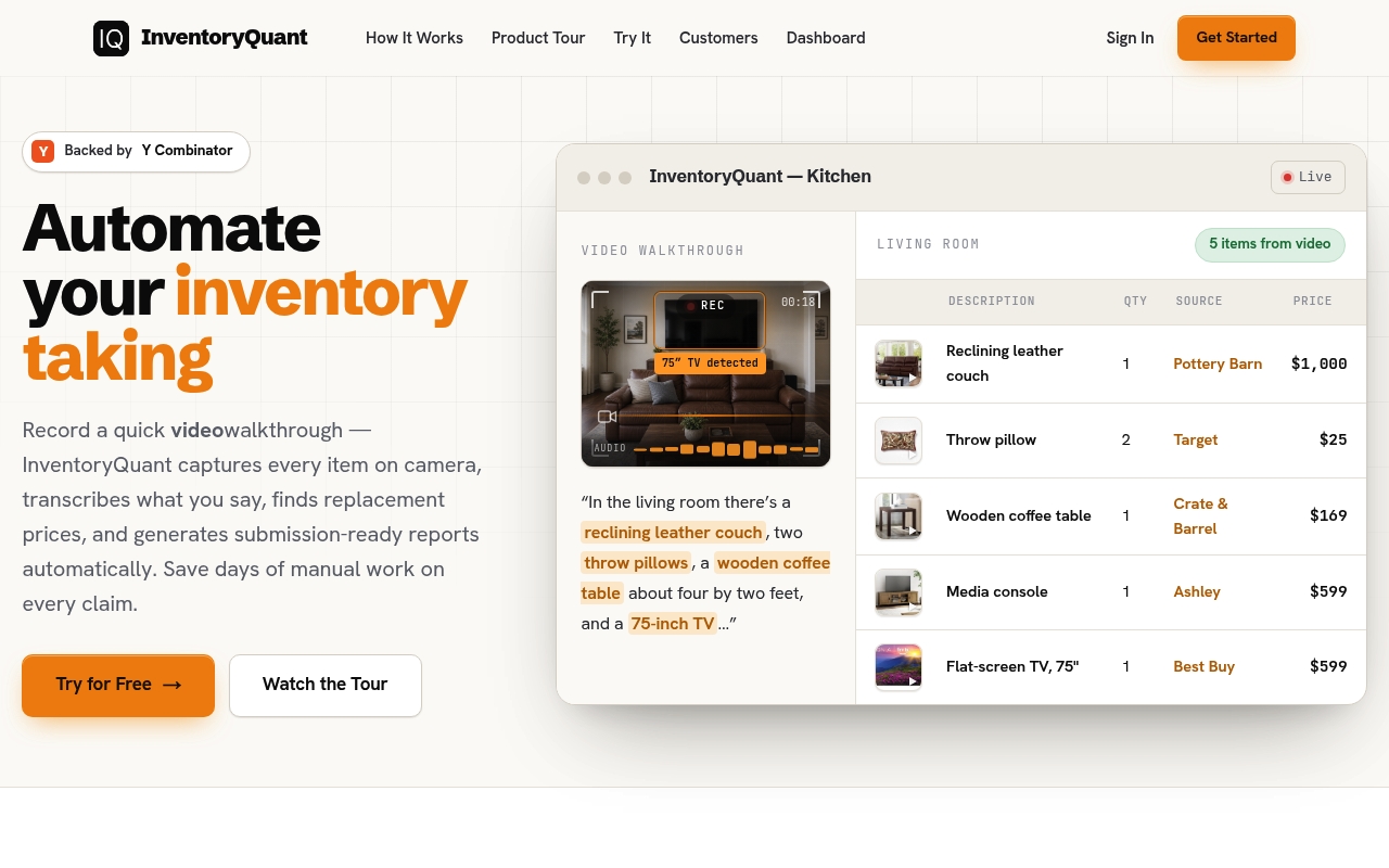 InventoryQuant website