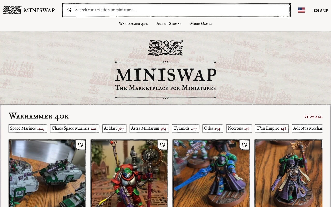 Miniswap website