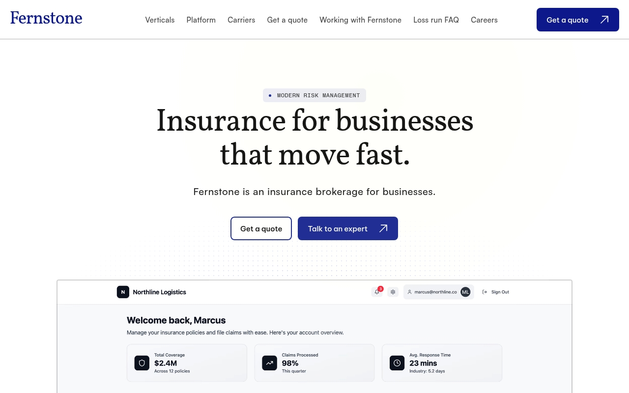 Fernstone website