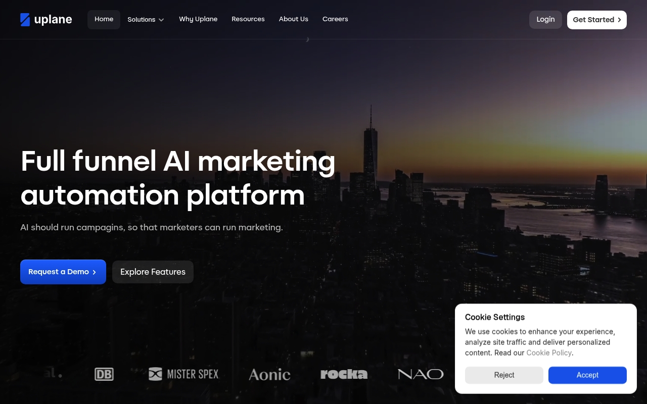 Uplane website
