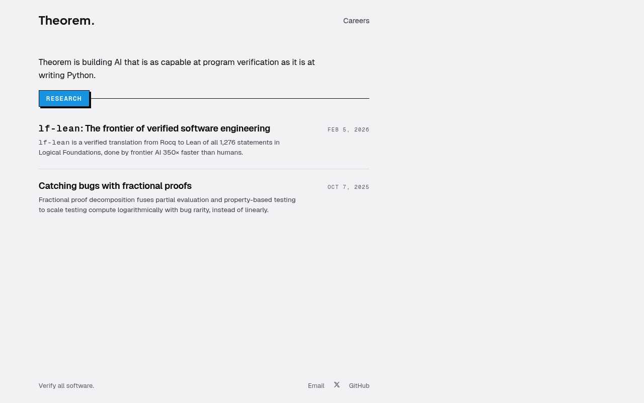 Theorem website