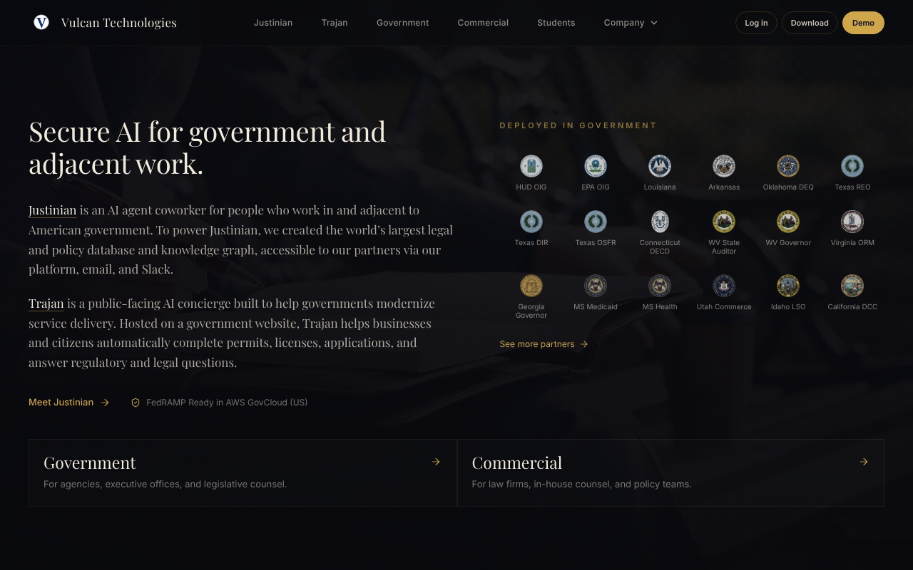 Vulcan website