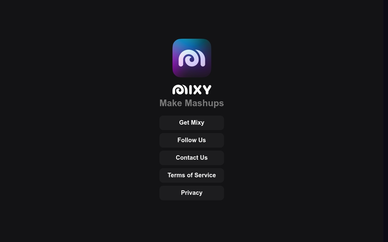 Mixy website