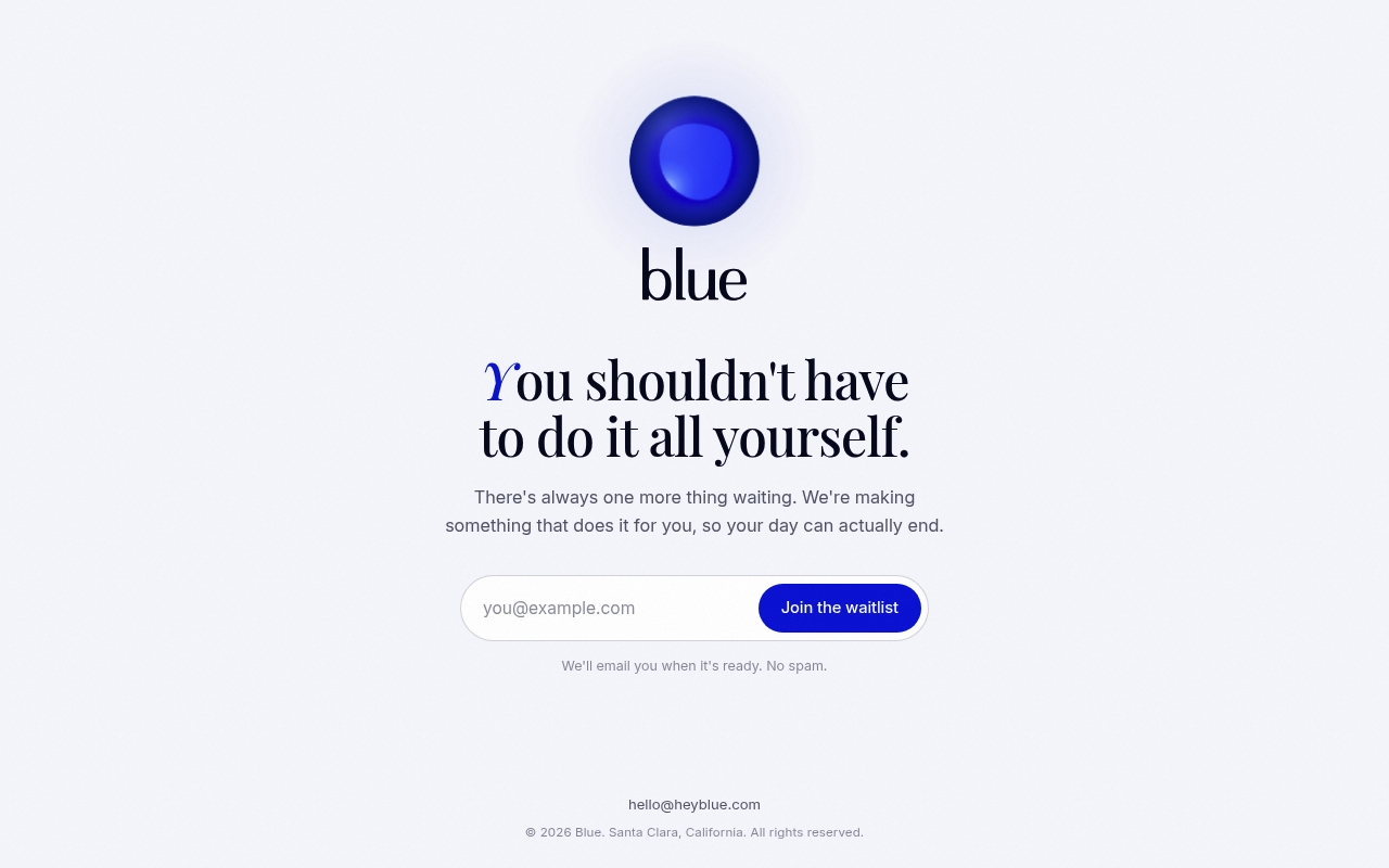 Blue website