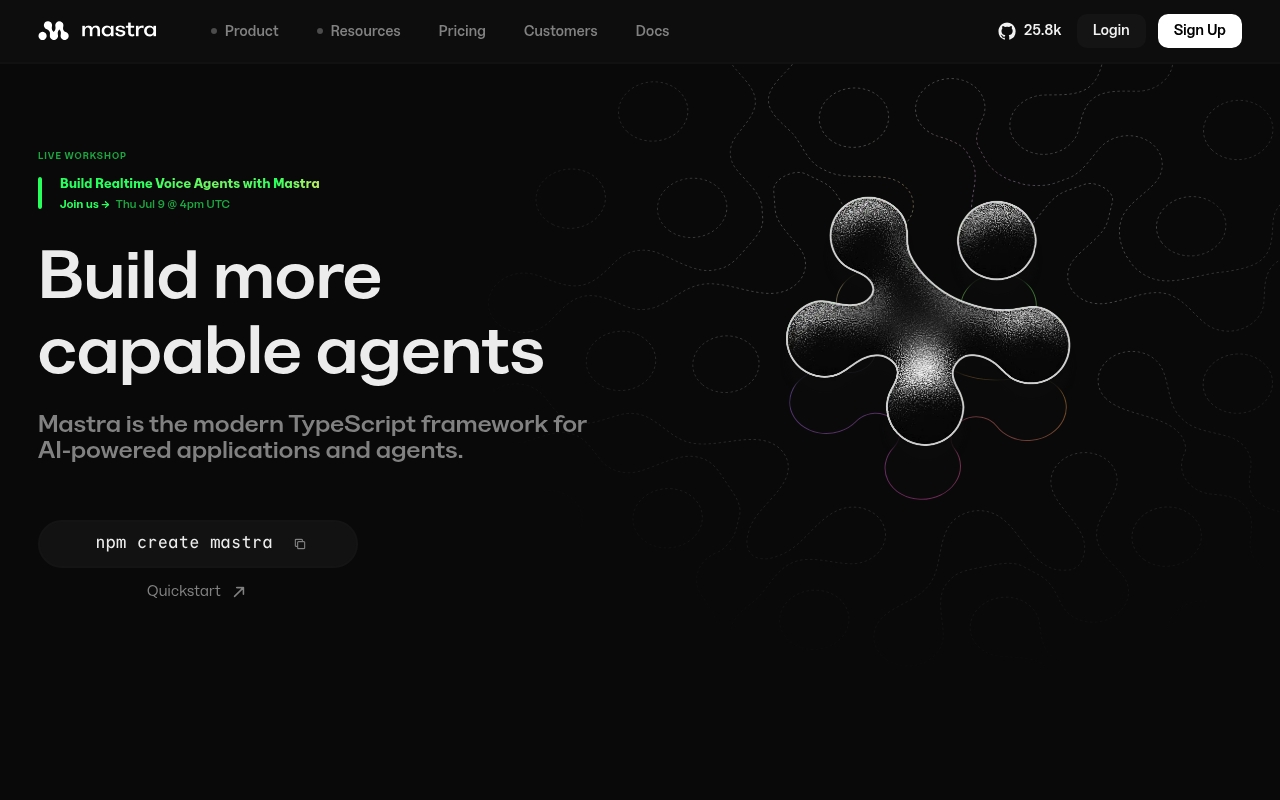 Mastra website