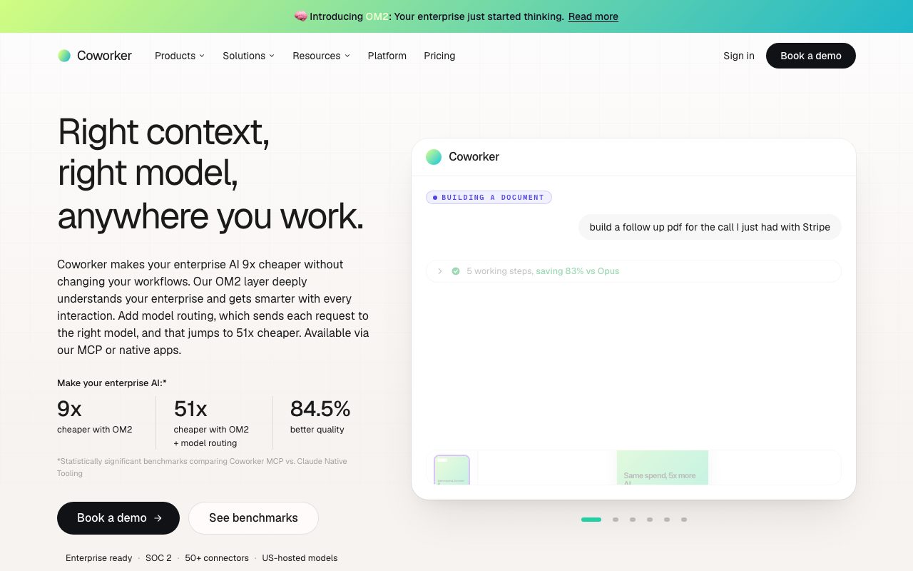 Coworker.ai website