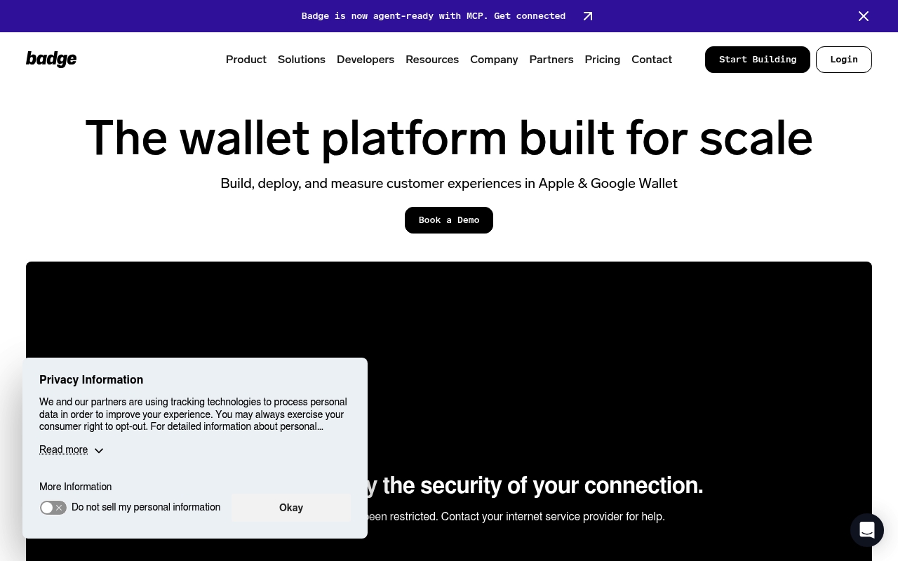 Badge website
