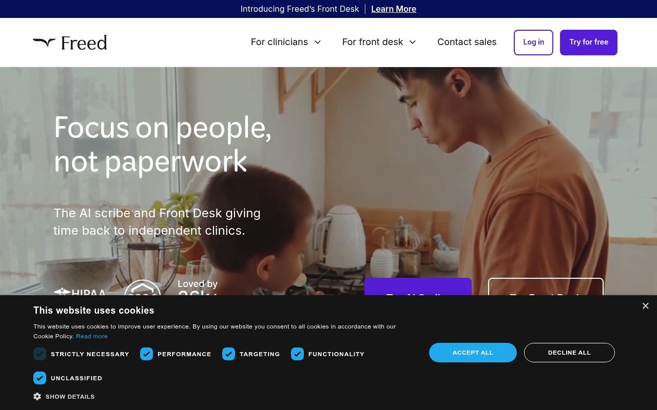 Freed website
