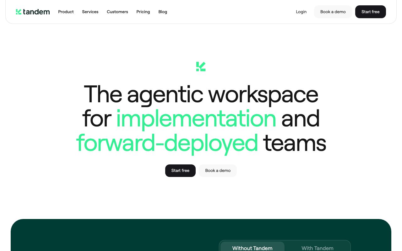 Tandem website