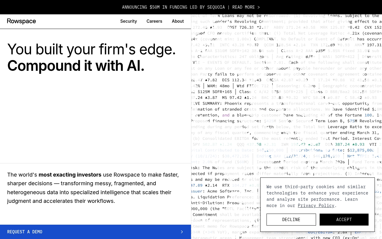 Rowspace website