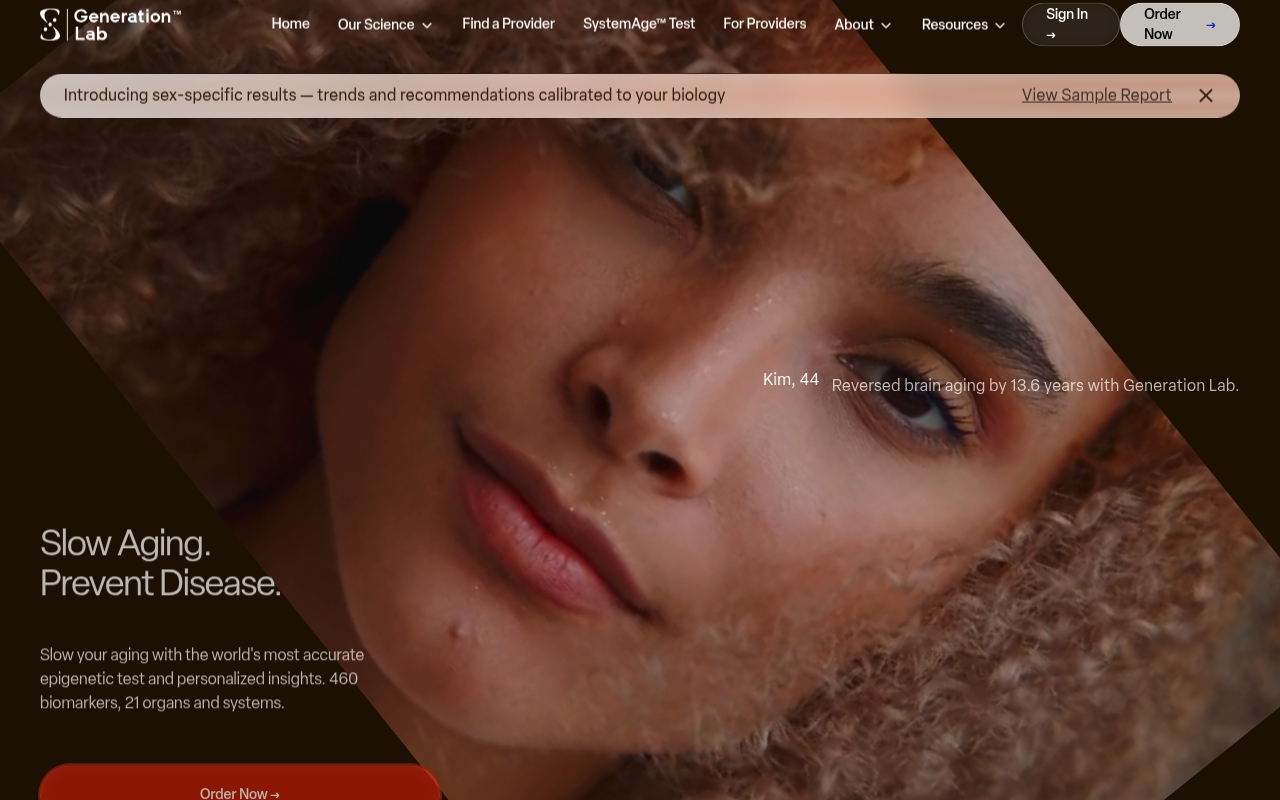 Generation Lab website