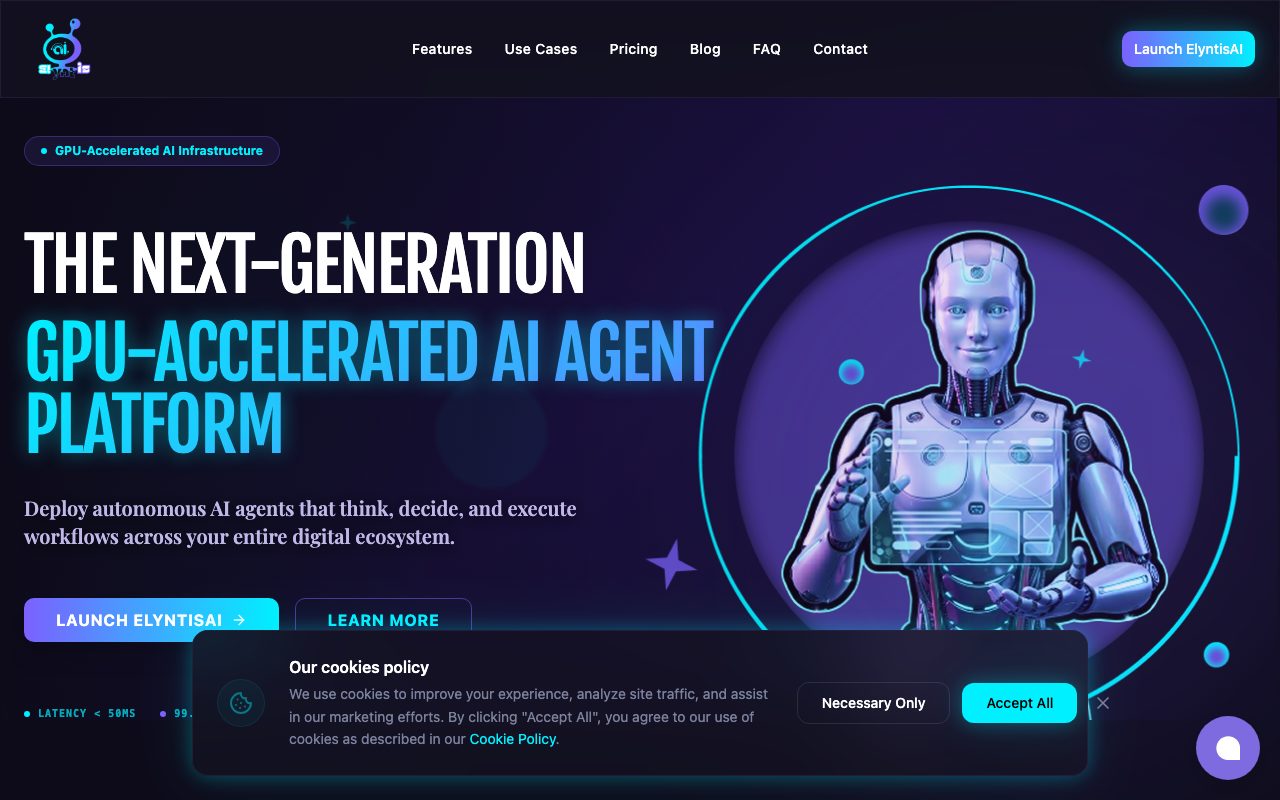 Elyntis AI website