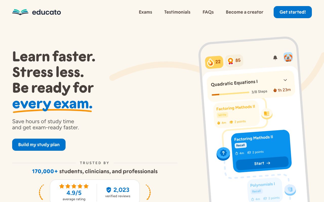 Educato AI website