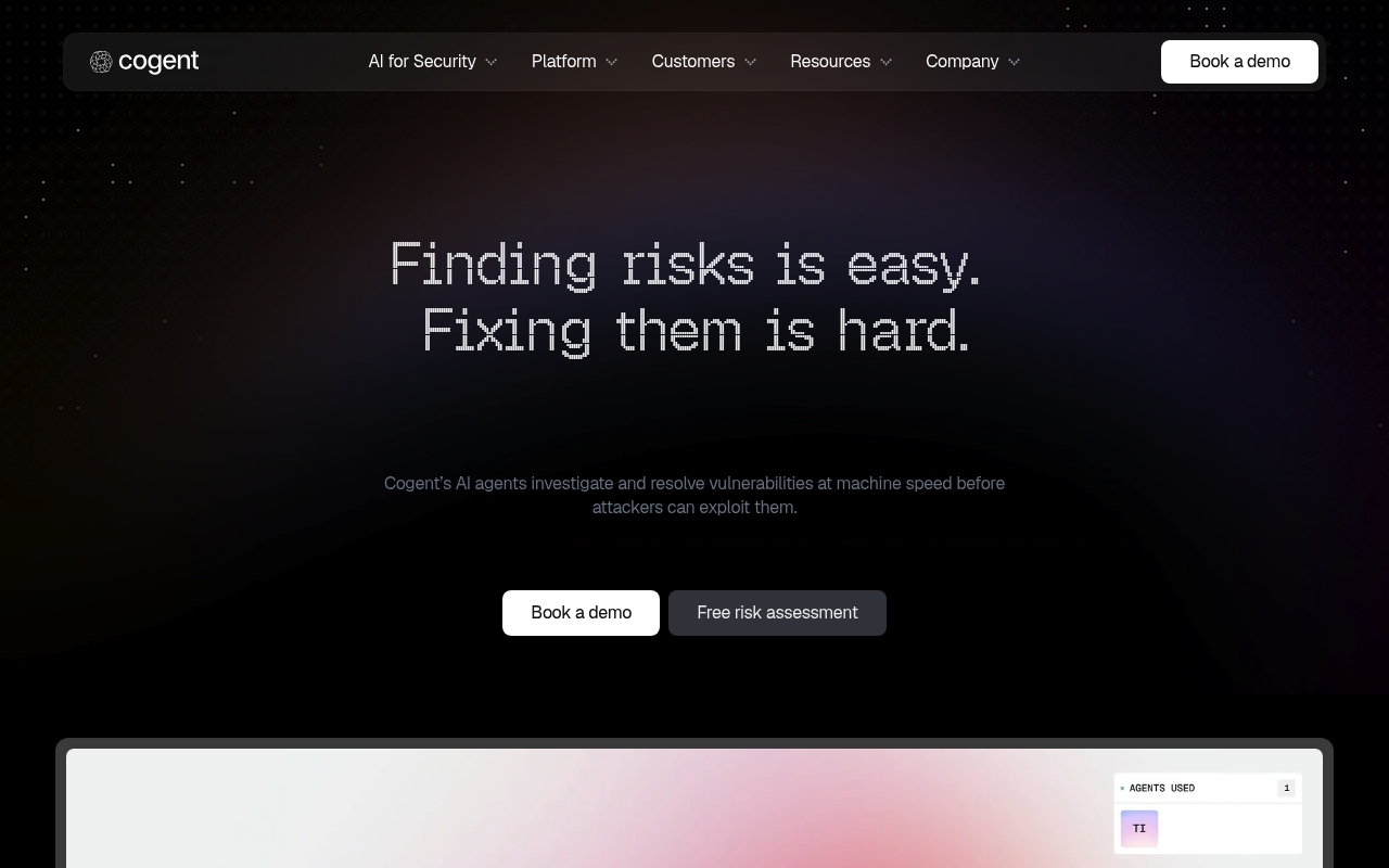 Cogent Security website