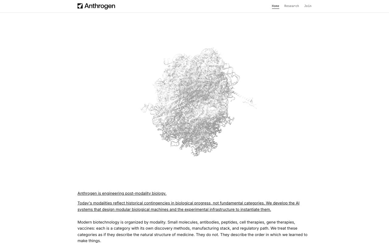 Anthrogen website