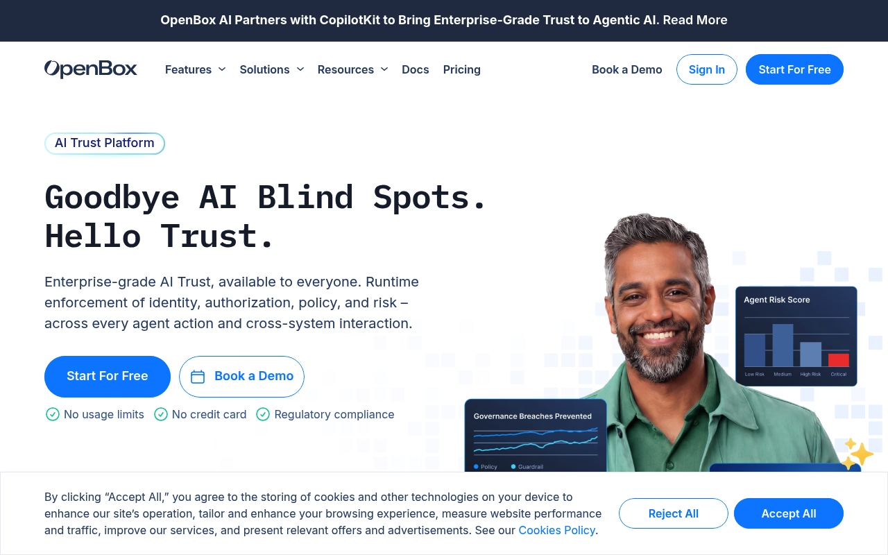 OpenBox AI website
