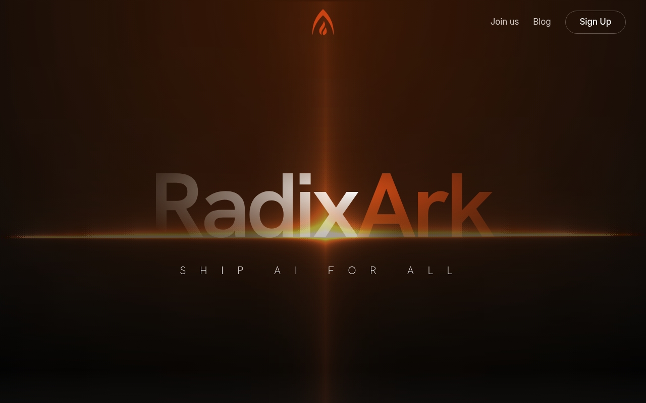 RadixArk website