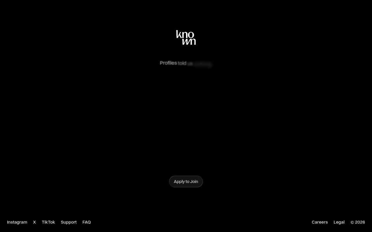Known website