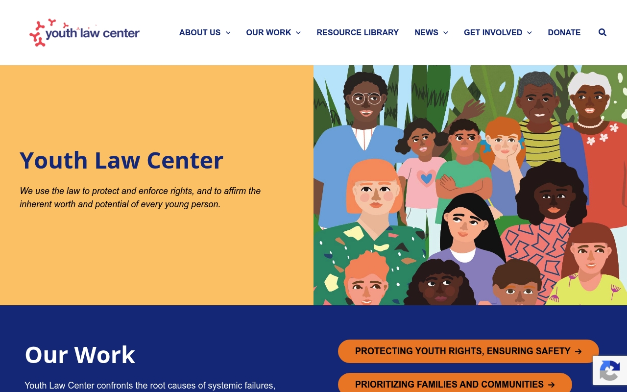 Youth Law Center website
