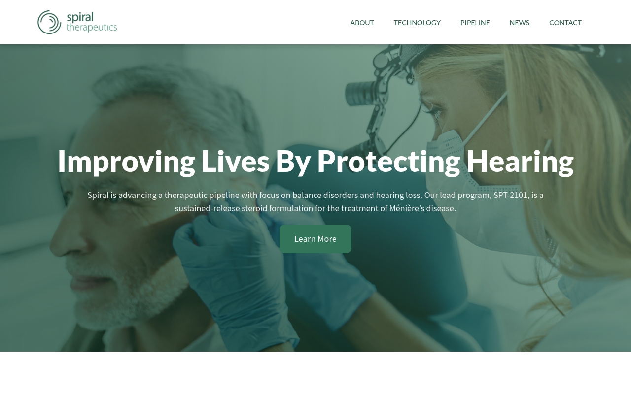 Spiral Therapeutics website