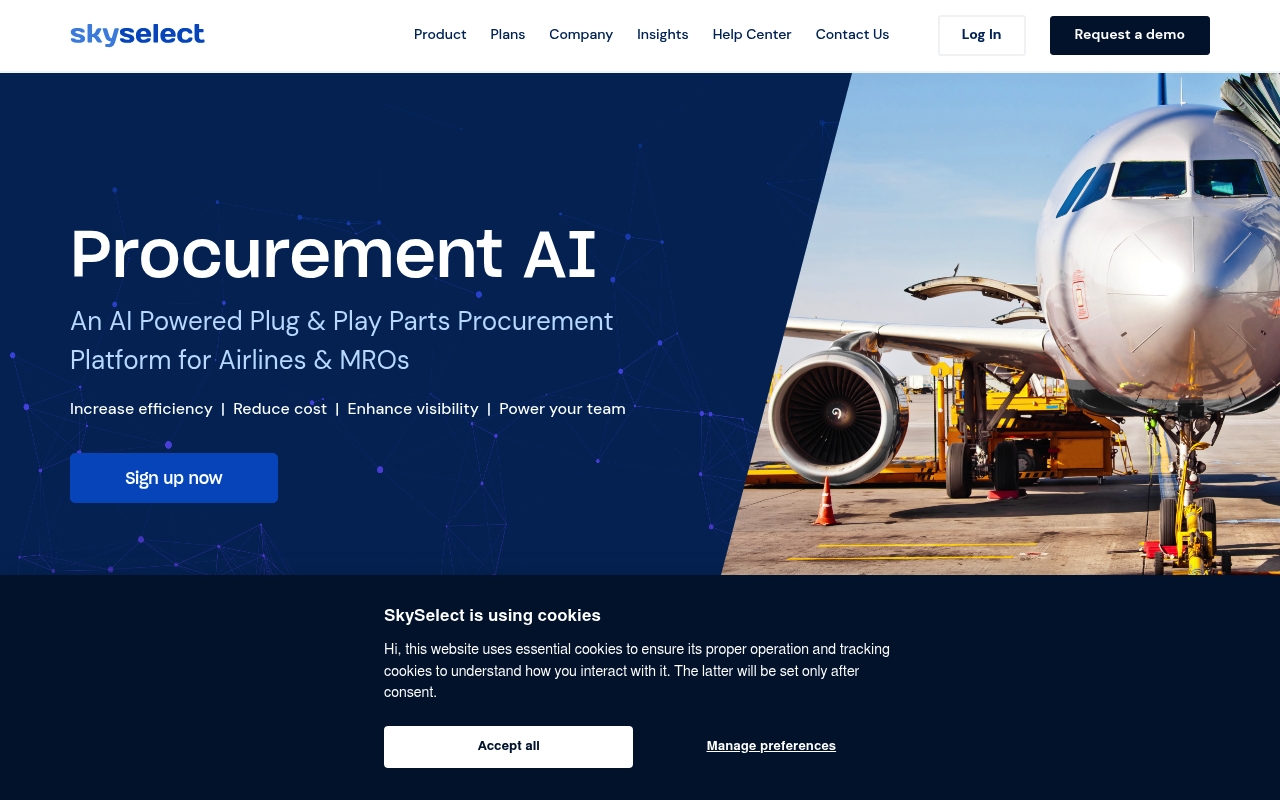SkySelect website