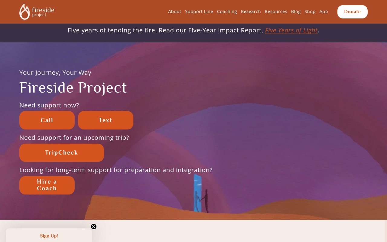Fireside Project website